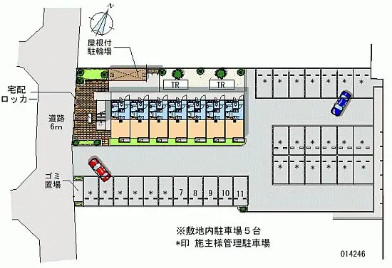 ★手数料０円★東村山市野口町１丁目 月極駐車場